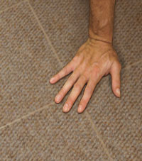 Carpeted Floor Tiles installed in Monsey, New York