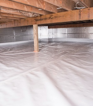 Installed crawl space insulation in Beacon