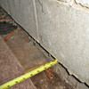 Foundation wall separating from the floor in Wallkill home