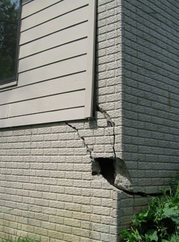 severe cracking of structural walls in Nanuet
