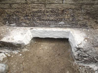 Preparing the foundation footing for a home foundation repair in Suffern
