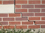 stair step cracking on a foundation wall in Middletown