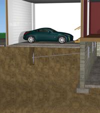 A street creep repair system implementing foundation wall anchors in a Port Jervis home.