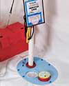 An installed crawl space sump pump 