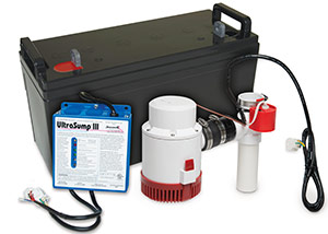 a battery backup sump pump system in Hopewell Junction