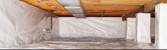 an encapsulated crawl space system in Wappingers Falls