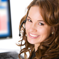 A basement waterproofing customer service specialist in Kingston scheduling an appointment.