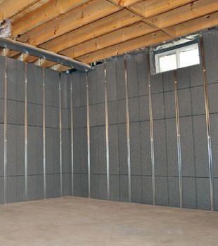 Installed basement wall panels installed in New City
