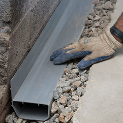 installing a drain tile system in a Port Jervis home